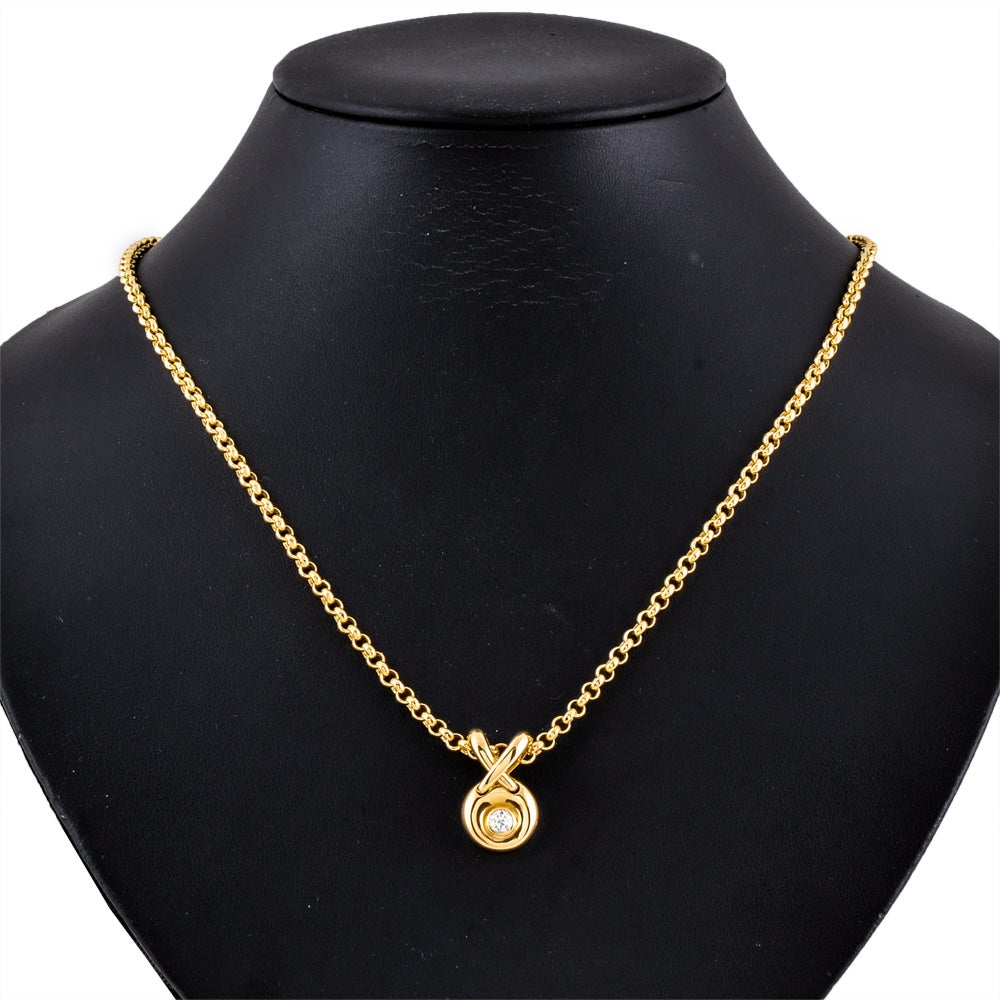 ショーメ CHAUMET リアン ネックレス ダイヤモンド K18YG 12.5g