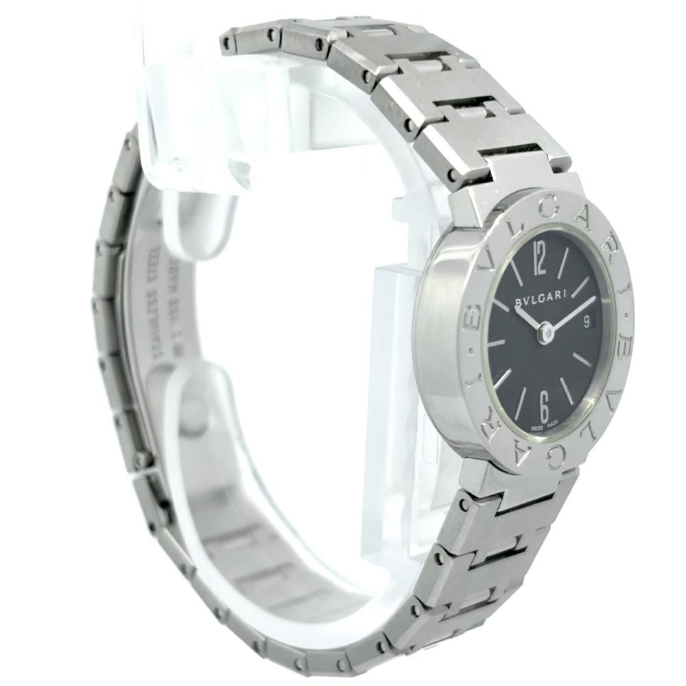 ブルガリ BVLGARI BB23SS ブルガリブルガリ 腕時計 ブラック文字盤 SS