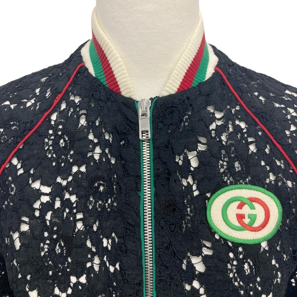 グッチ GUCCI GG フローラル レース ボンバージャケット ブルゾン