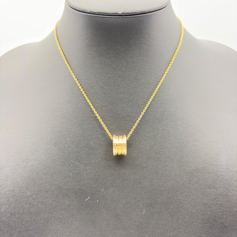 ブルガリ BVLGARI ビー・ゼロワン ネックレス K18YG 12.1g イエロー