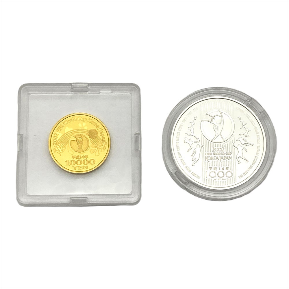 FIFA 日韓ワールドカップ記念 1万円 プルーフ金貨 純金 15.6g 純銀