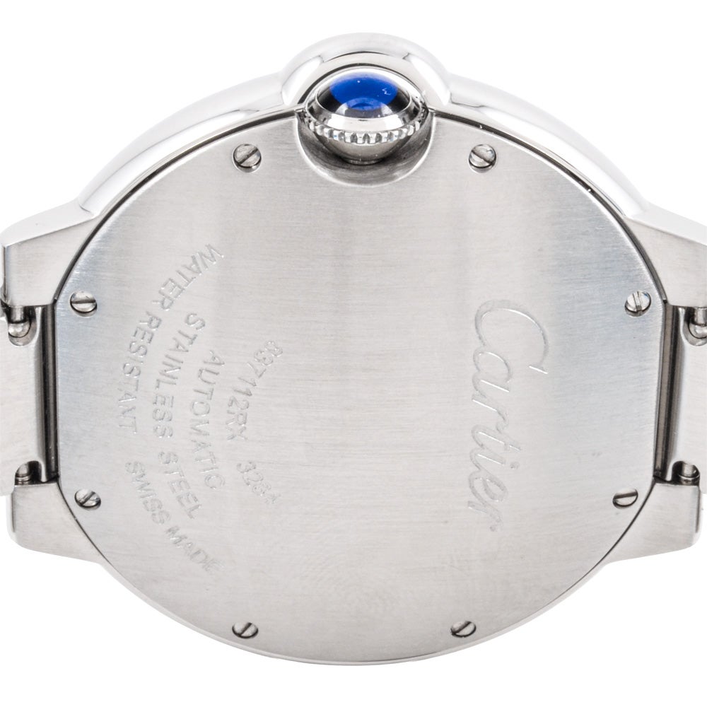 カルティエ Cartier バロンブルー MM 腕時計 シルバー文字盤 36mm