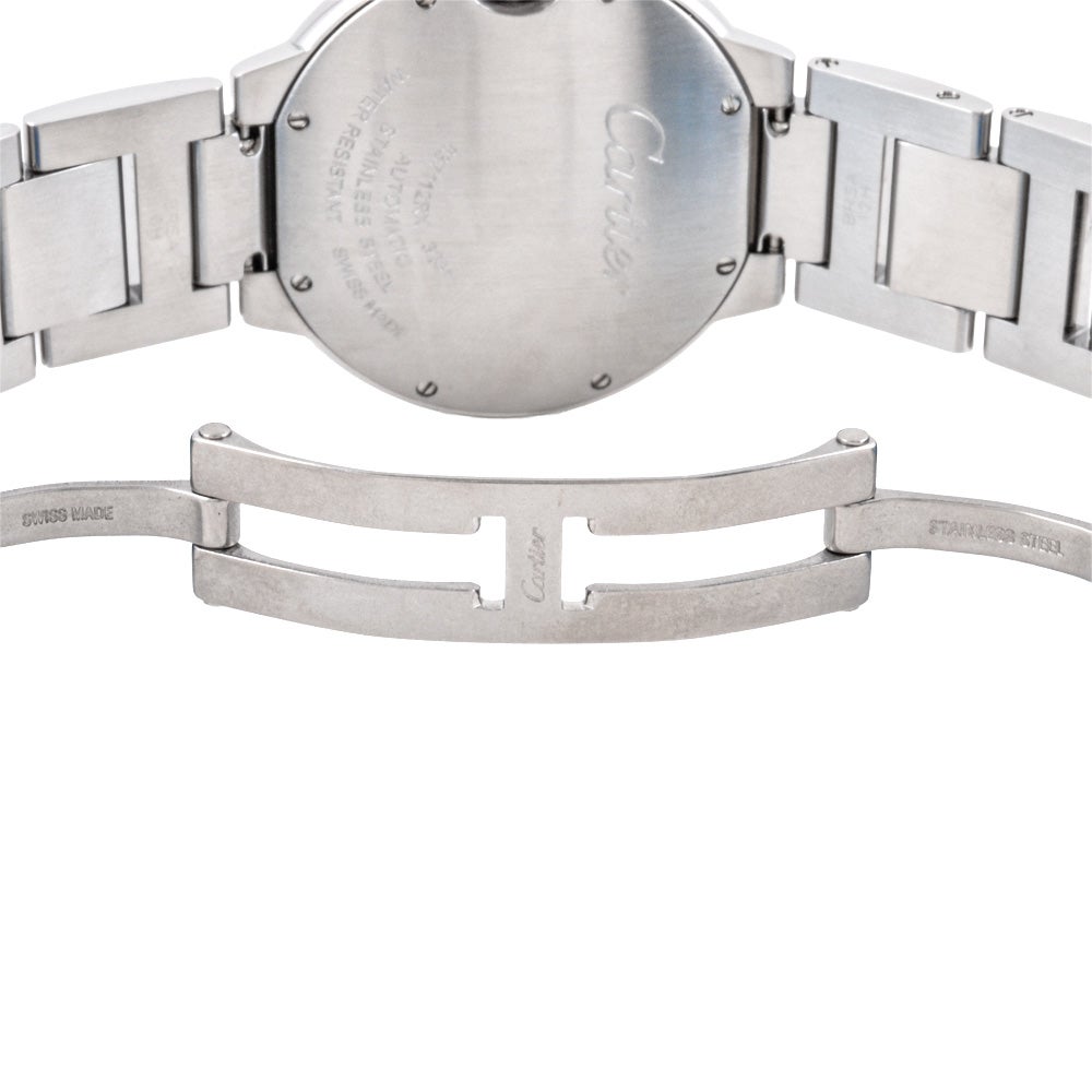 カルティエ Cartier バロンブルー MM 腕時計 シルバー文字盤 36mm