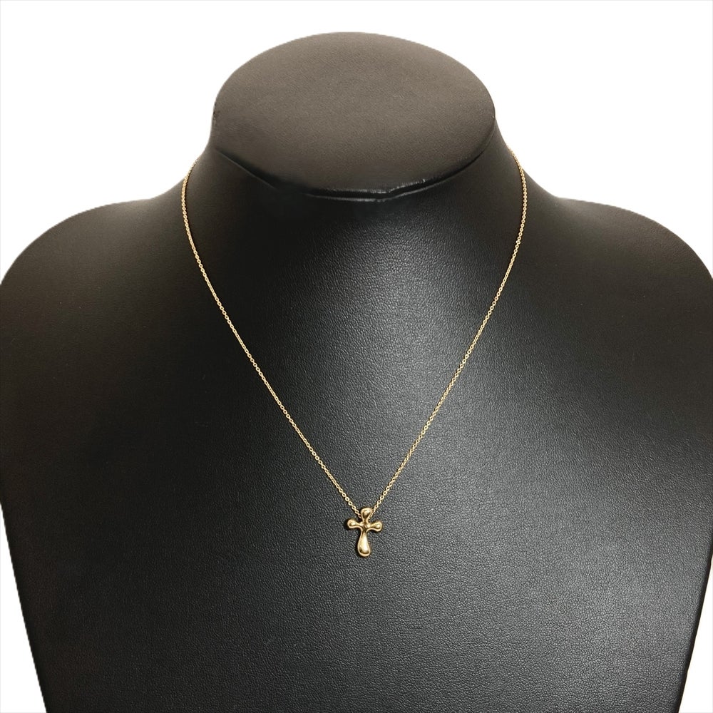 ティファニー Tiffany&Co. スモールクロス ネックレス K18YG 3.6g