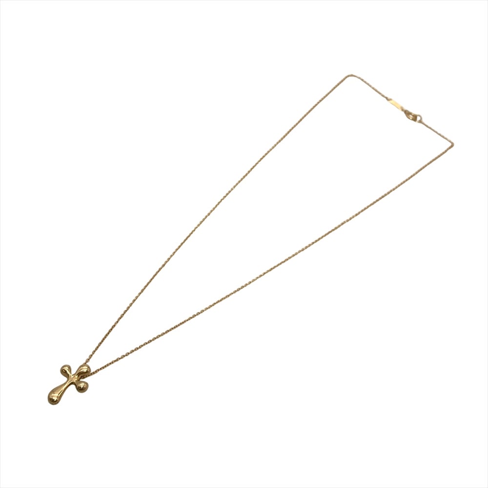 ティファニー Tiffany&Co. スモールクロス ネックレス K18YG 3.6g