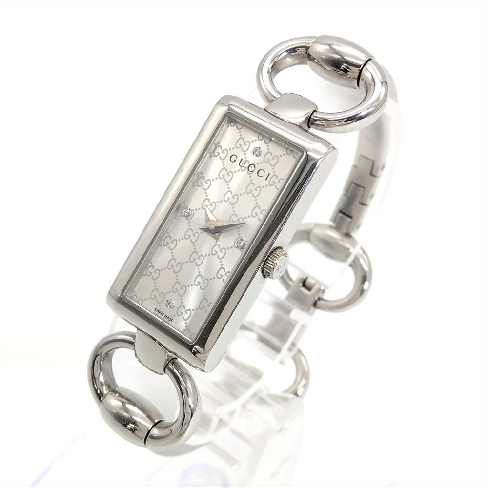 グッチ GUCCI 1500L 腕時計 ゴールド文字盤 電池交換済 稼働品