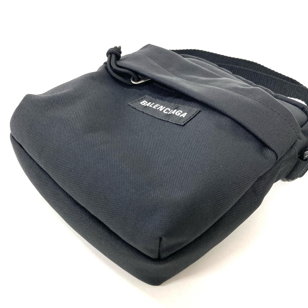 バレンシアガ BALENCIAGA ショルダーバッグ 845593 ブラック クロス