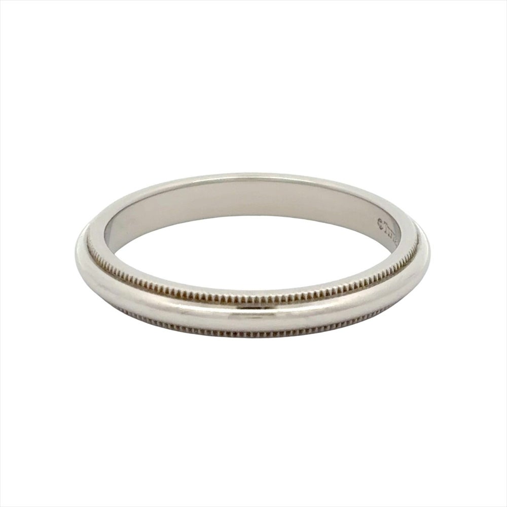 ティファニー Tiffany&Co. トゥギャザー ミルグレイン リング 指輪 約