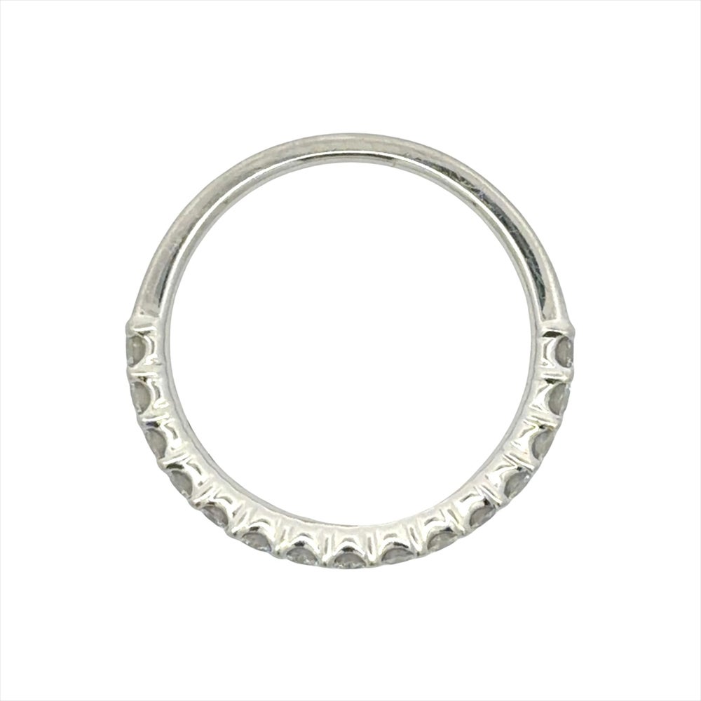 タサキ TASAKI ハーフエタニティ リング 指輪 ダイヤモンド 0.41ct 約9