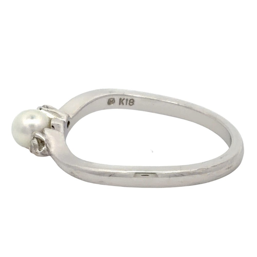 ミキモト MIKIMOTO ベビーパール リング 指輪 ダイヤモンド 約11号