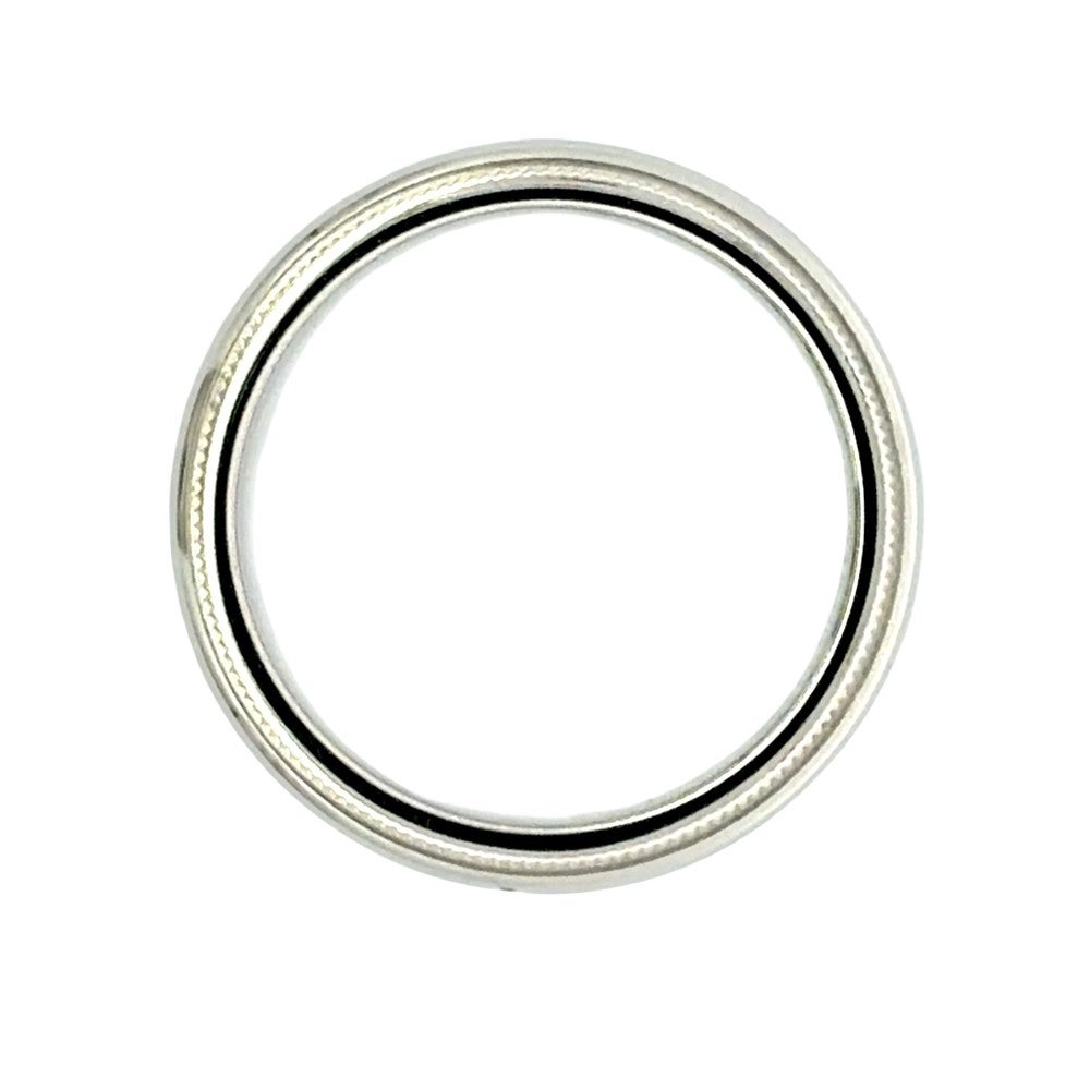 ティファニー Tiffany&Co. ミルグレイン リング 指輪 約15号 Pt950 6.2