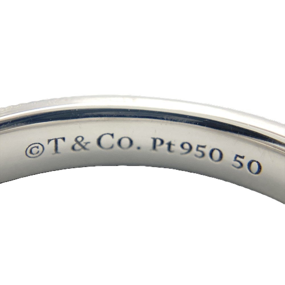 ティファニー Tiffany&Co. ミルグレイン リング 指輪 約15号 Pt950 6.2