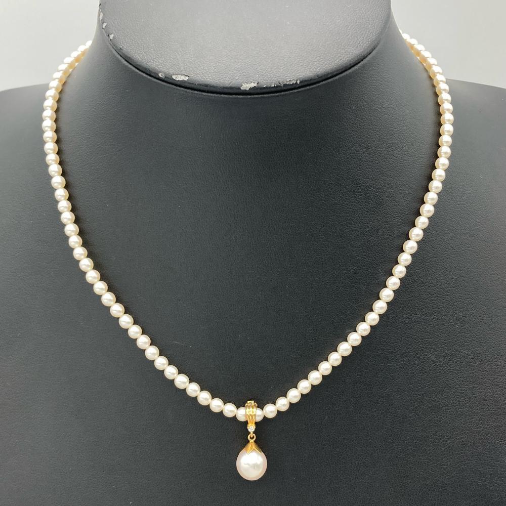 タサキ TASAKI ペンダントトップ付 ベビーパール ネックレス