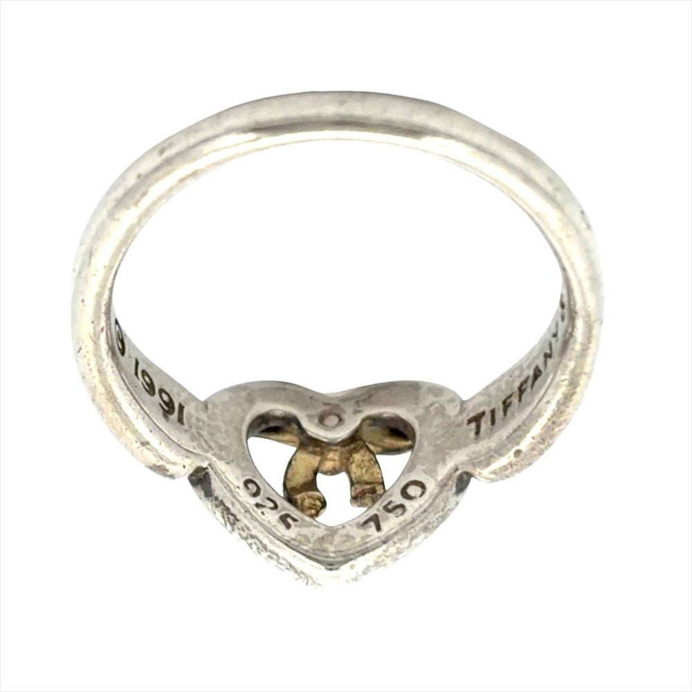 ティファニー Tiffany&Co. ハート リボン リング 指輪 約10号 SV925