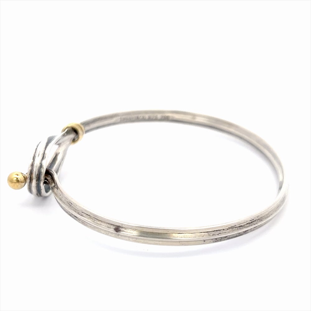 ティファニー Tiffany&Co. フック&アイ バングル カフ SV925 11.7g 750
