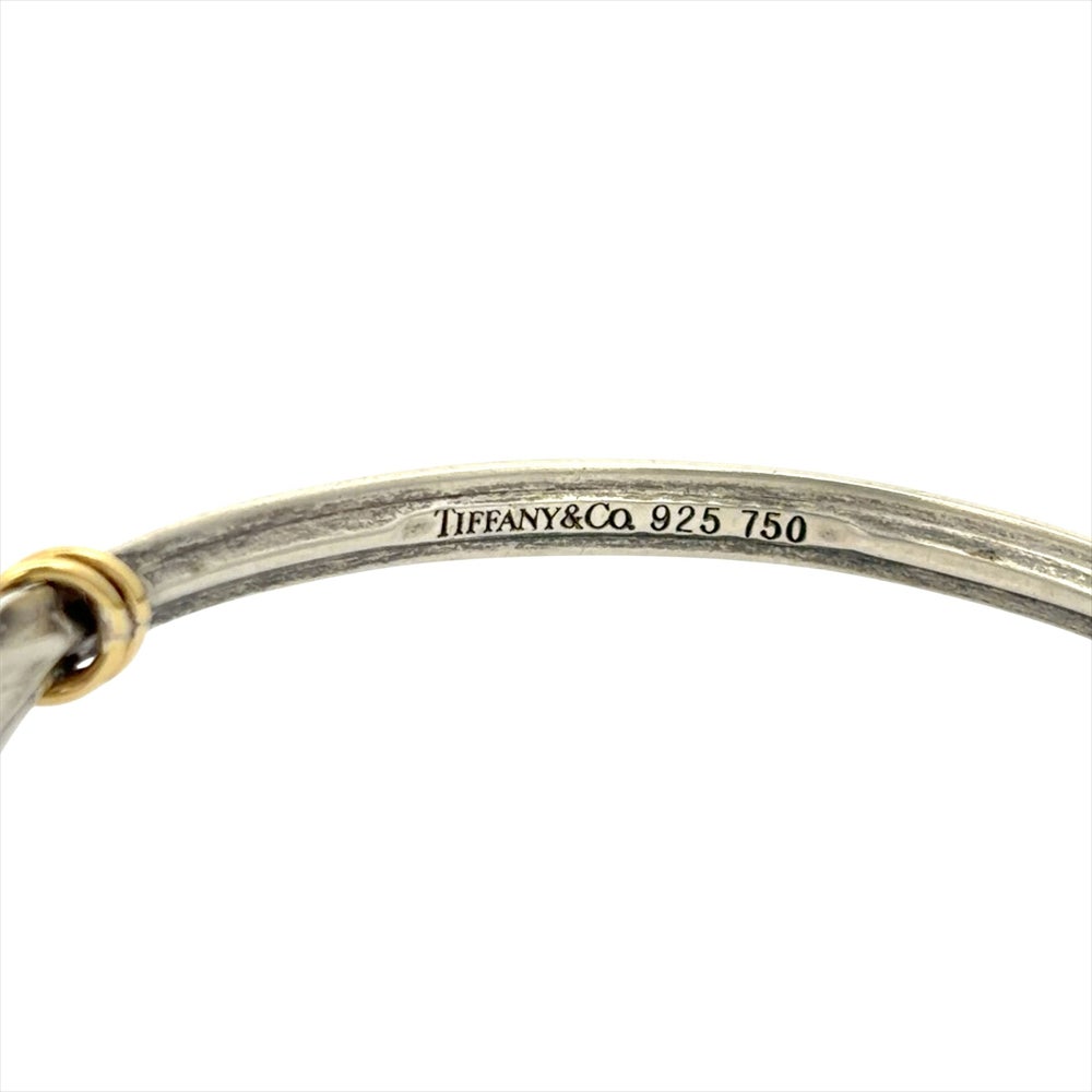 ティファニー Tiffany&Co. フック&アイ バングル カフ SV925 11.7g 750