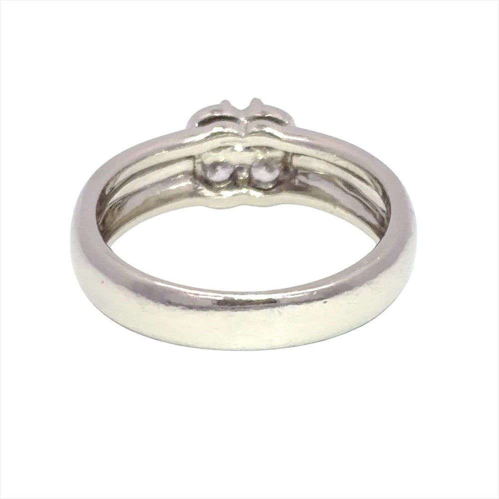 ミキモト MIKIMOTO フラワー モチーフ リング 指輪 ダイヤモンド 0.29