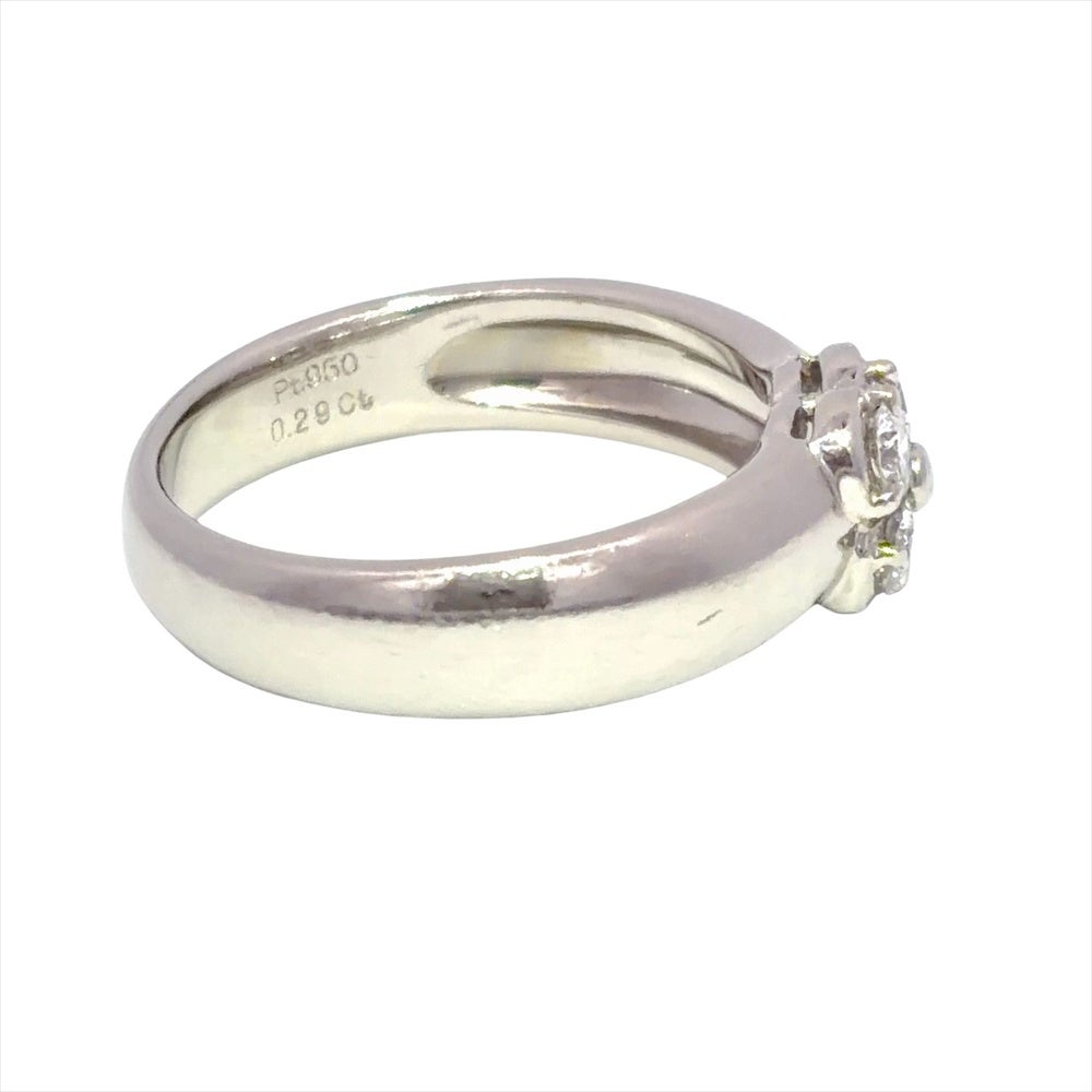 ミキモト MIKIMOTO フラワー モチーフ リング 指輪 ダイヤモンド 0.29