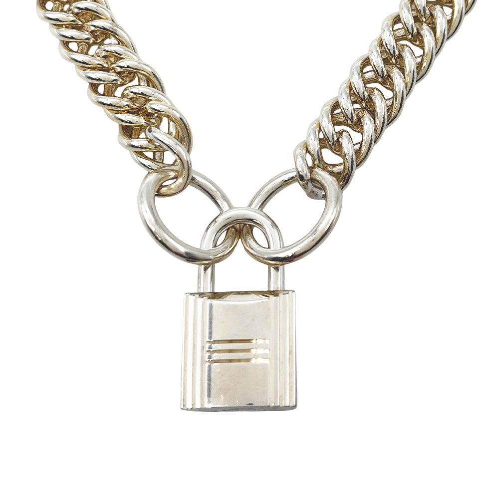 エルメス カデナ シルバー ネックレス ペンダント HERMES Hモチーフ H
