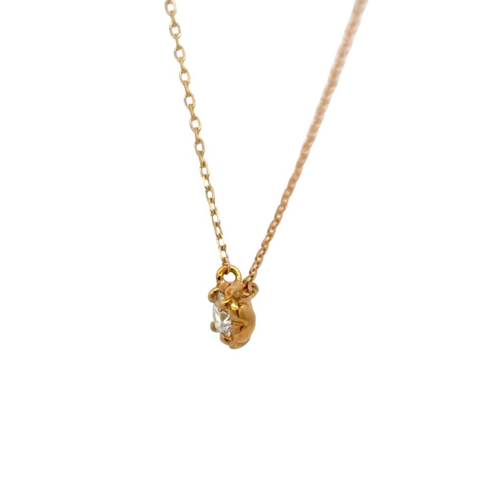 アーカー AHKAH ティア ネックレス ダイヤモンド 0.05ct K18YG 0.9g