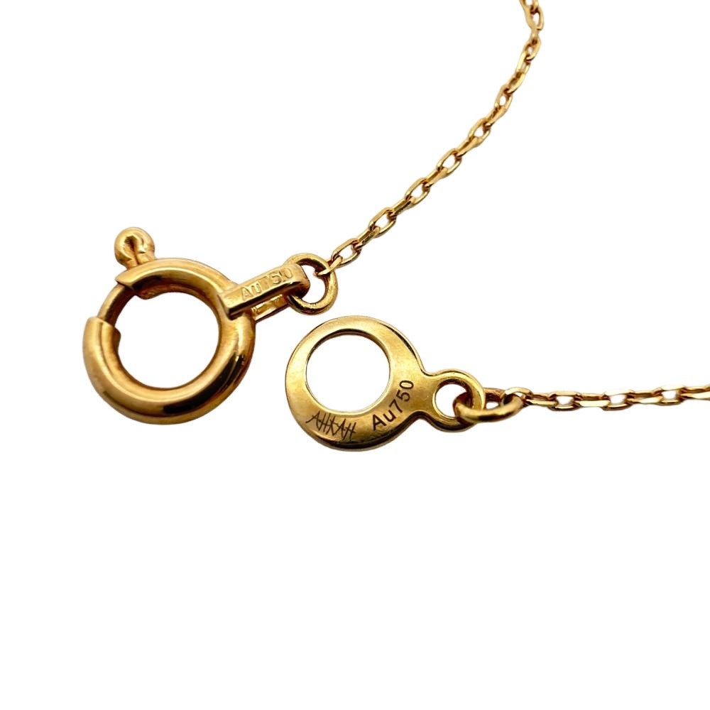 アーカー AHKAH ティア ネックレス ダイヤモンド 0.05ct K18YG 0.9g