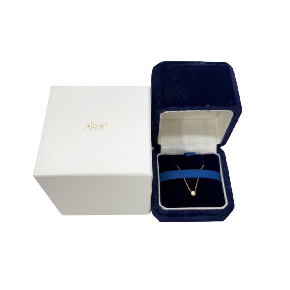 アーカー AHKAH ティア ネックレス ダイヤモンド 0.05ct K18YG 0.9g
