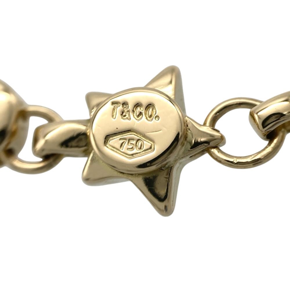 ティファニー Tiffany&Co. スター ハート ブレスレット K18YG 17.4g