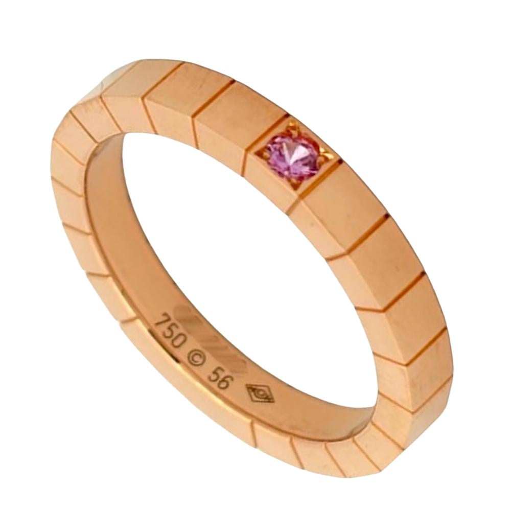 カルティエ Cartier ラニエール リング 指輪 ピンクサファイア #56