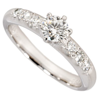 ミキモト MIKIMOTO ソリティア リング 指輪 ダイヤモンド 0.25ct 約7号 