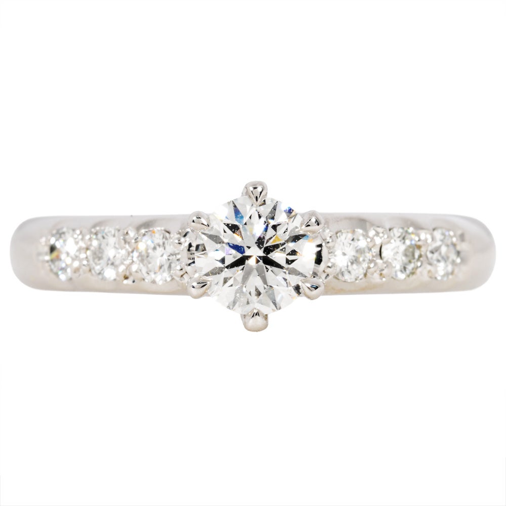 ミキモト MIKIMOTO ソリティア リング 指輪 ダイヤモンド 0.25ct 約7号