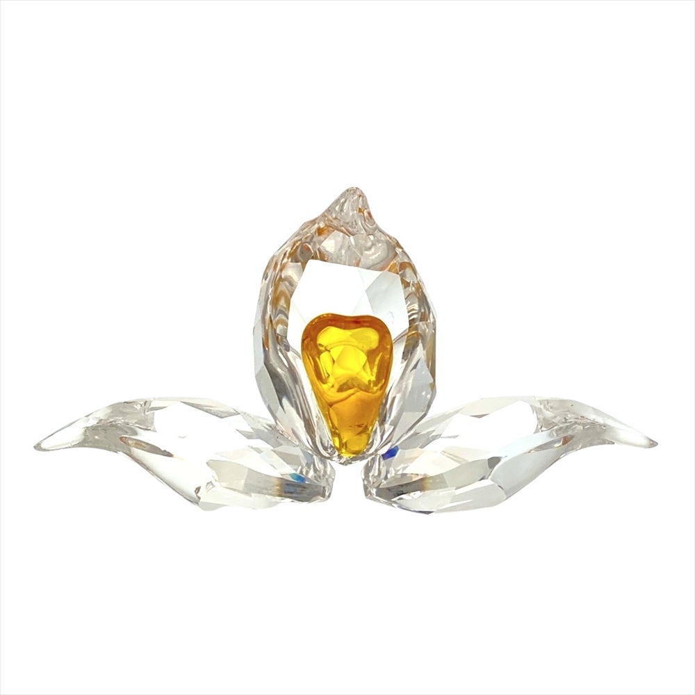 スワロフスキー SWAROVSKI アフリカンオーキッド オブジェ 置物