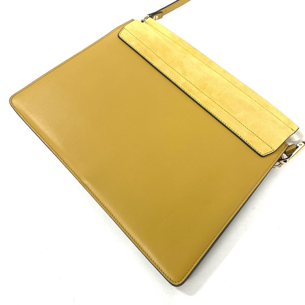 クロエ Chloe フェイ FAYE ショルダーバッグ レザー イエロー クラッチ レディース【中古】 Chloe - クロエ Chloe フェイ FAYE ショルダーバッグ レザー イエロー