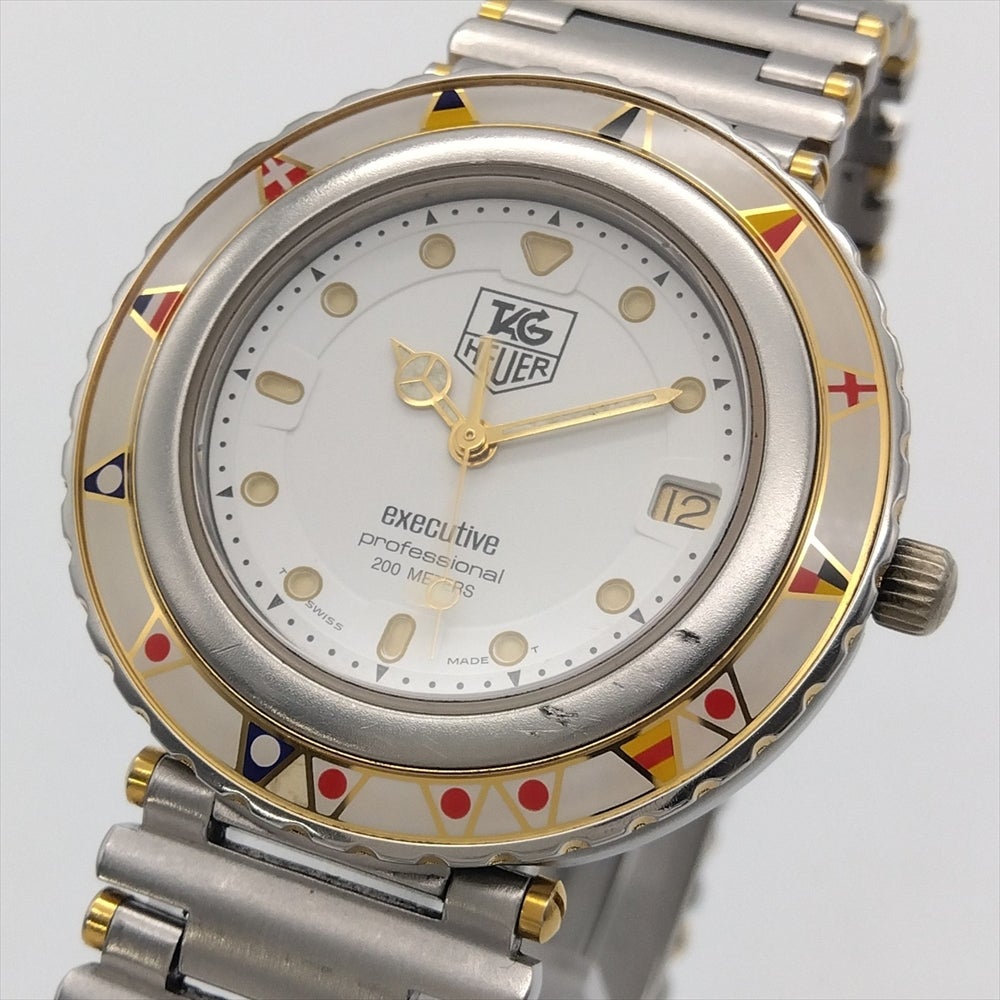 TAG HEUER タグホイヤー 915.813 Executive 腕時計 タグホイヤー TAG Heuer 915.813 エグゼクティブ 腕時計 ホワイト文字