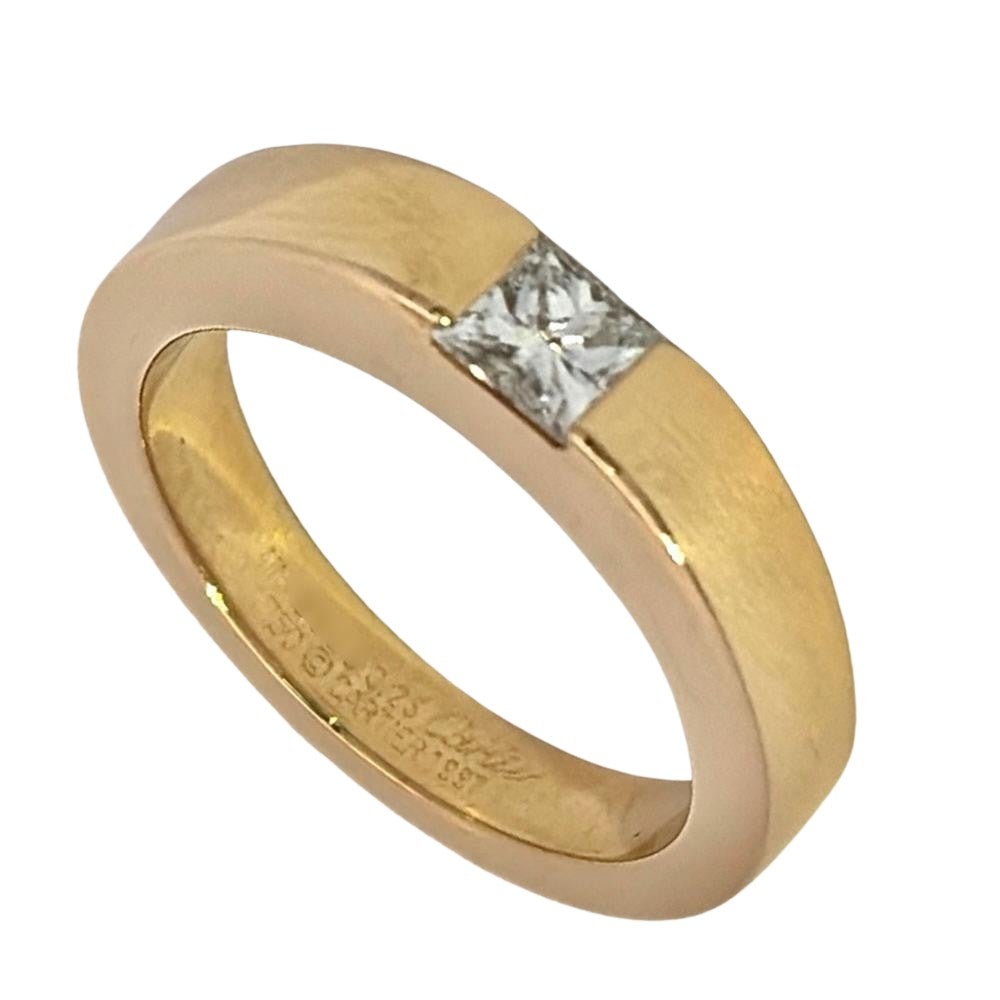 a*4様 CARTIER カルティエ タンクリング 18K ダイヤ0.25ct カルティエ Cartier タンク リング 指輪 ダイヤモンド 0.25ct #47