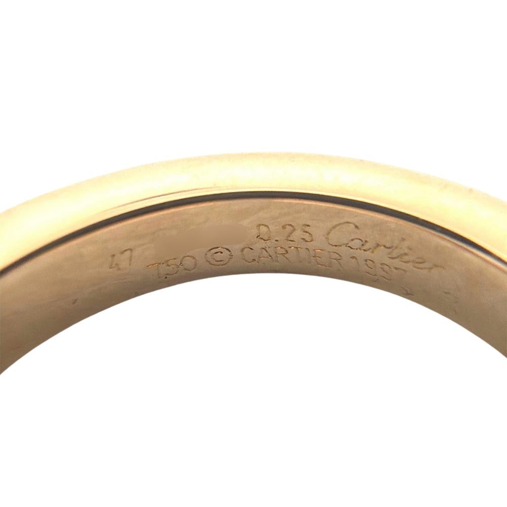 カルティエ Cartier タンク リング 指輪 ダイヤモンド 0.25ct #47