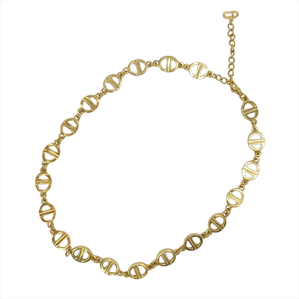 Christian Dior ディオール CDロゴ ネックレス ゴールド クリスチャン