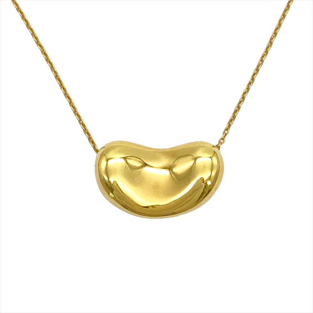 ティファニー Tiffany&Co. ビーン ラージ デザイン ネックレス K18YG