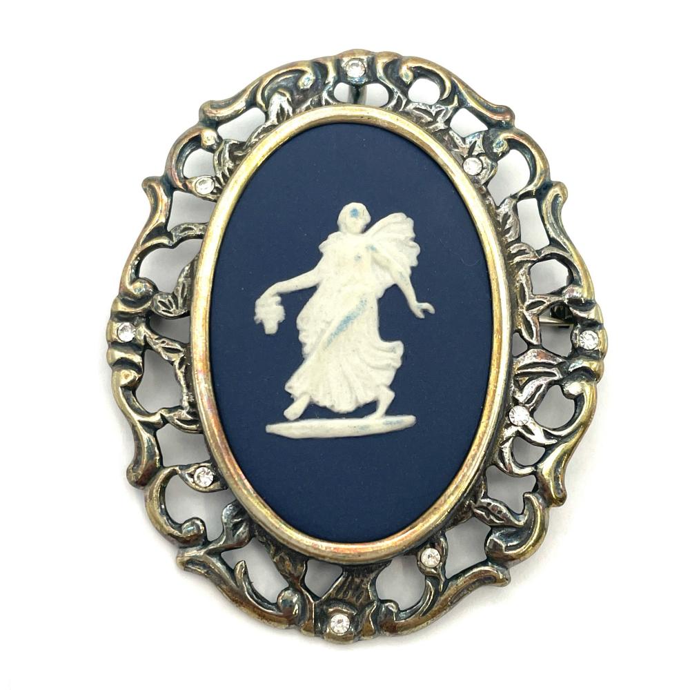 ウェッジウッド Wedgwood ラウンドモチーフ ブローチ 直径：3cm