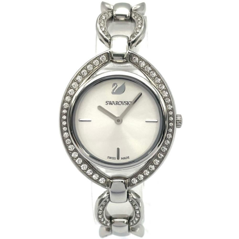 スワロフスキー SWAROVSKI 5376815 ステラ 腕時計 シルバー文字盤 稼働 レディース【中古】 スワロフスキー SWAROVSKI 5376815 ステラ 腕時計 シルバー文字盤 稼働