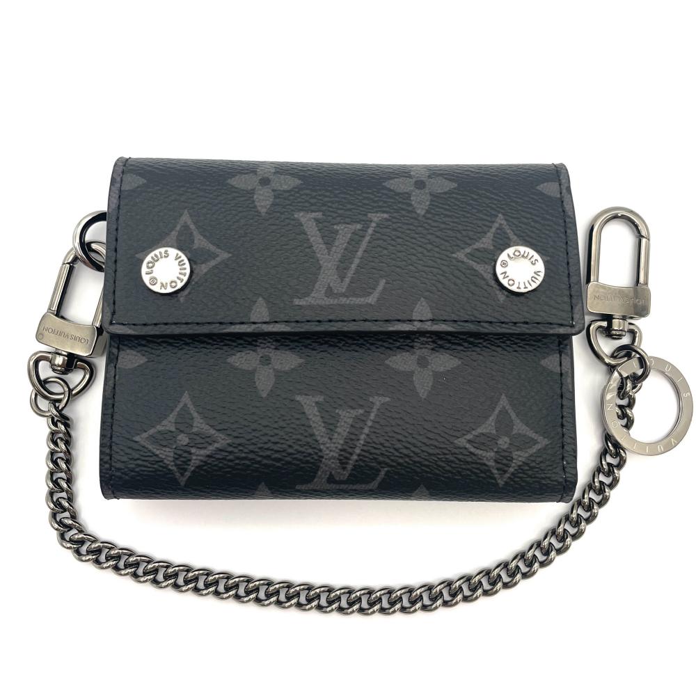 正規品　モノグラム・エクリプス チェーン コンパクトウォレット M63510 ルイヴィトン LOUIS VUITTON チェーン コンパクトウォレット 三つ折り
