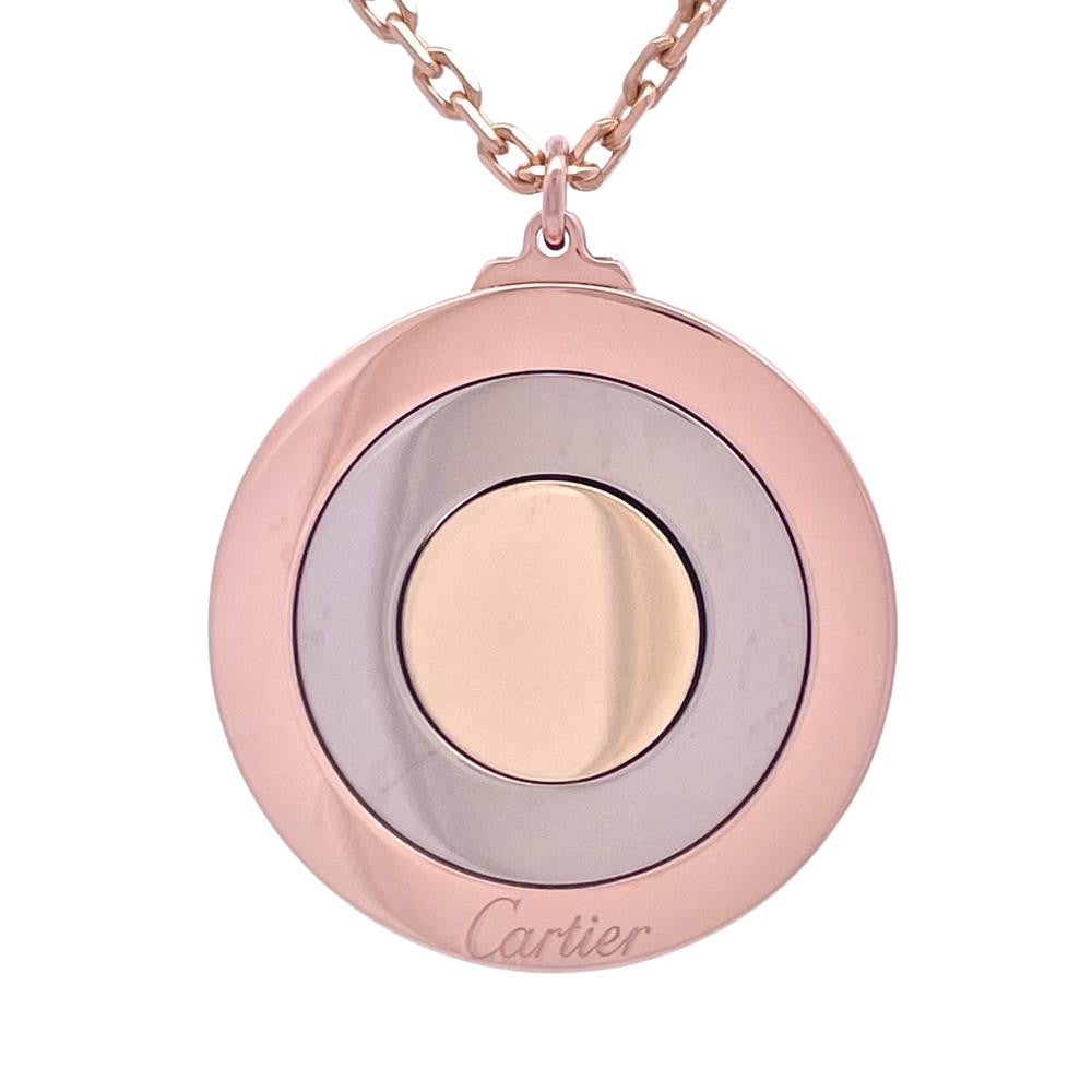 カルティエ Cartier ラウンド トリニティ ネックレス K18PG 16.8g