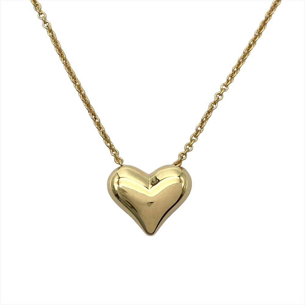 ティファニー Tiffany&Co. ピンチドハート ネックレス K18YG 7.5g