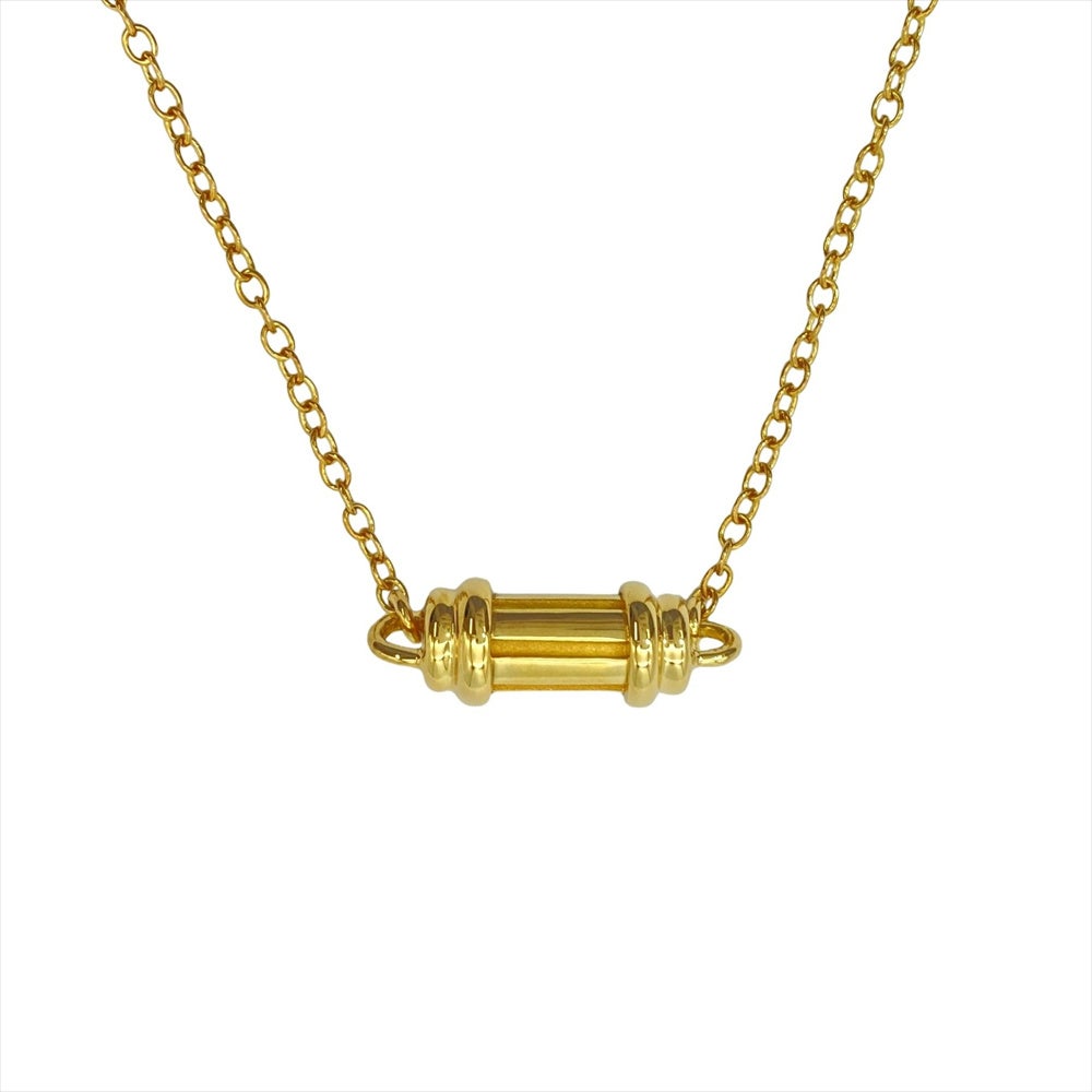 ティファニー Tiffany&Co. シリンダーボトル ネックレス K18YG 4.8g