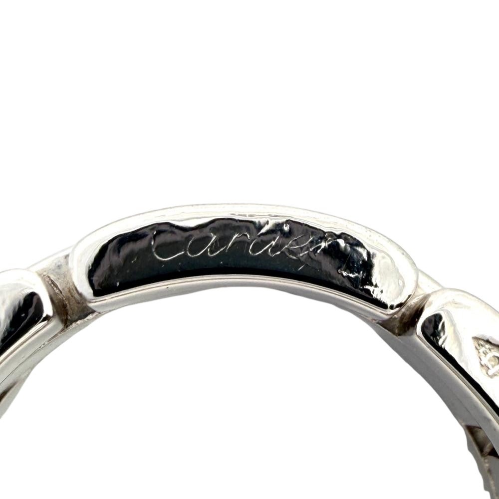 カルティエ Cartier マイヨンパンテール 3ロウ リング 指輪 #49 K18WG