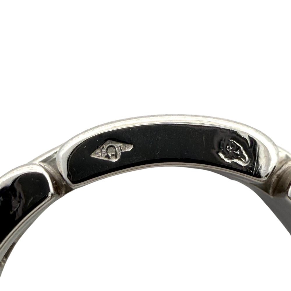 カルティエ Cartier マイヨンパンテール 3ロウ リング 指輪 #49 K18WG