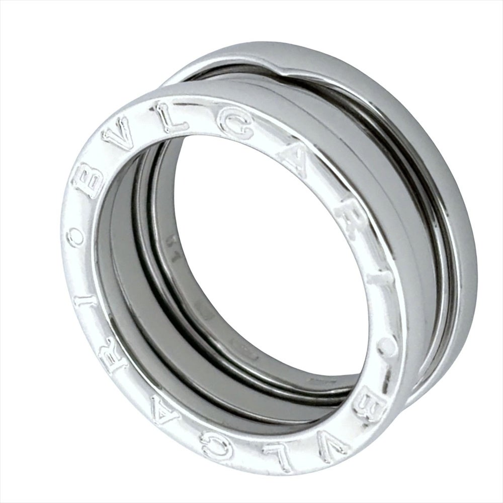 BVLGARI ブルガリ ビー ゼロワン リング ホワイトゴールド サイズ51 ブルガリ BVLGARI ビーゼロワン B-zero1 2バンド リング 指輪 #51