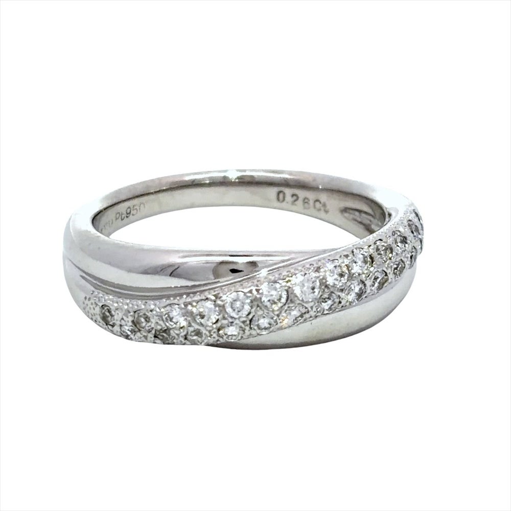 MIKIMOTO ダイヤモンドパヴェリング ミキモト MIKIMOTO パヴェ ダイヤ リング 指輪 ダイヤモンド 0.26ct 約