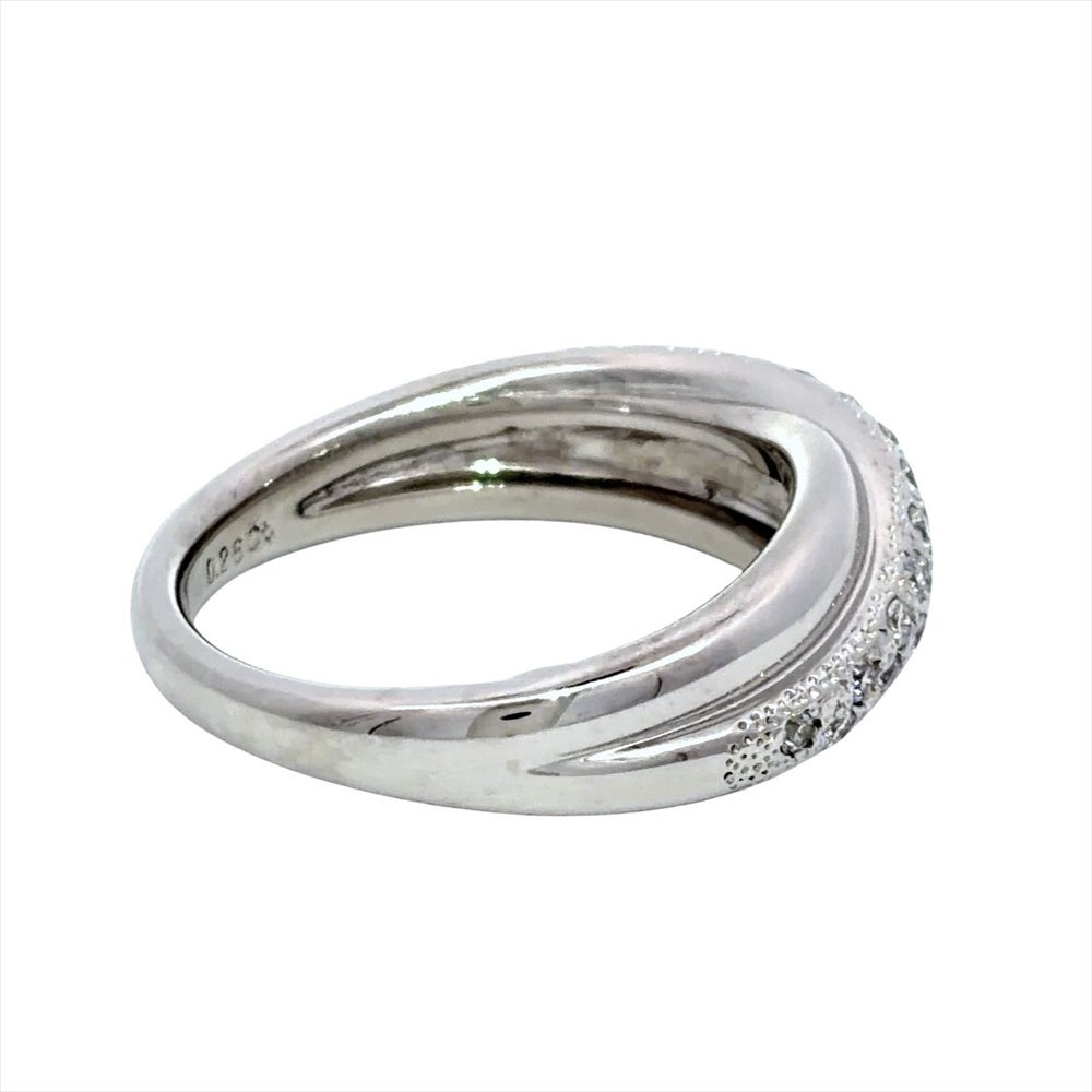 ミキモト MIKIMOTO パヴェ ダイヤ リング 指輪 ダイヤモンド 0.26ct 約