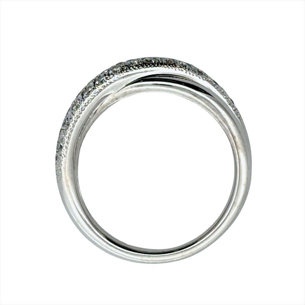 ミキモト MIKIMOTO パヴェ ダイヤ リング 指輪 ダイヤモンド 0.26ct 約