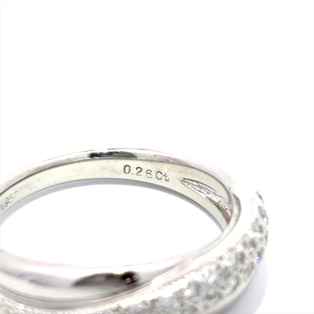 MIKIMOTO ダイヤモンドパヴェリング ミキモト MIKIMOTO パヴェ ダイヤ リング 指輪 ダイヤモンド 0.26ct 約